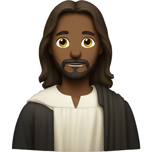 Jesus in a form of a black cat emoji