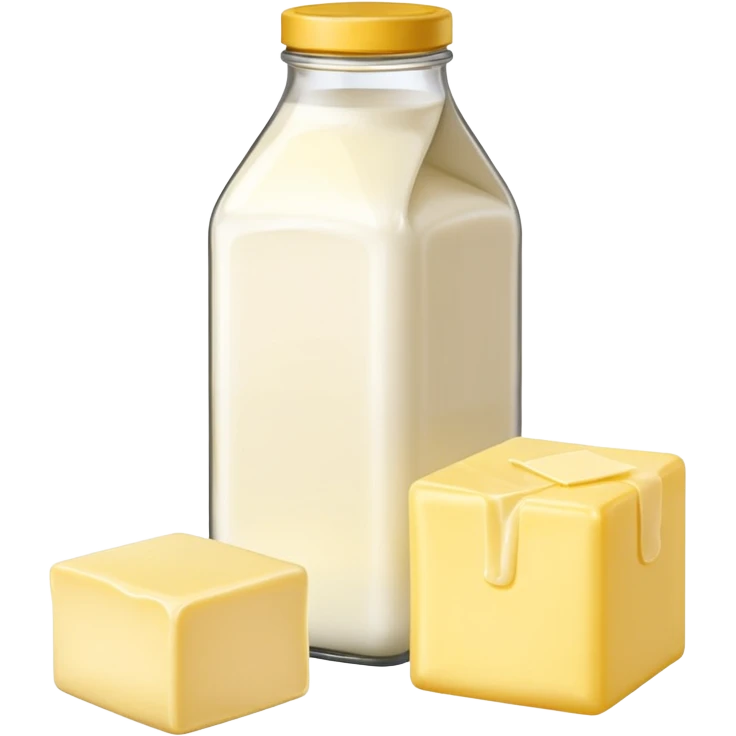 The bottle of milk and butter emoji