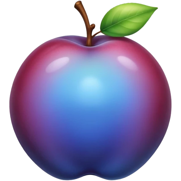 Blue ombré pluot emoji