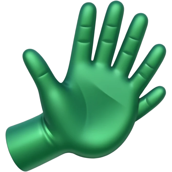 Rightwards Hand Emoji Green emoji
