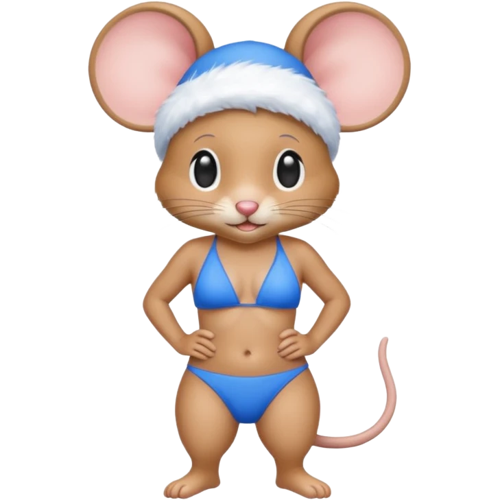 Mouse 🐰 with bikini 👙  emoji