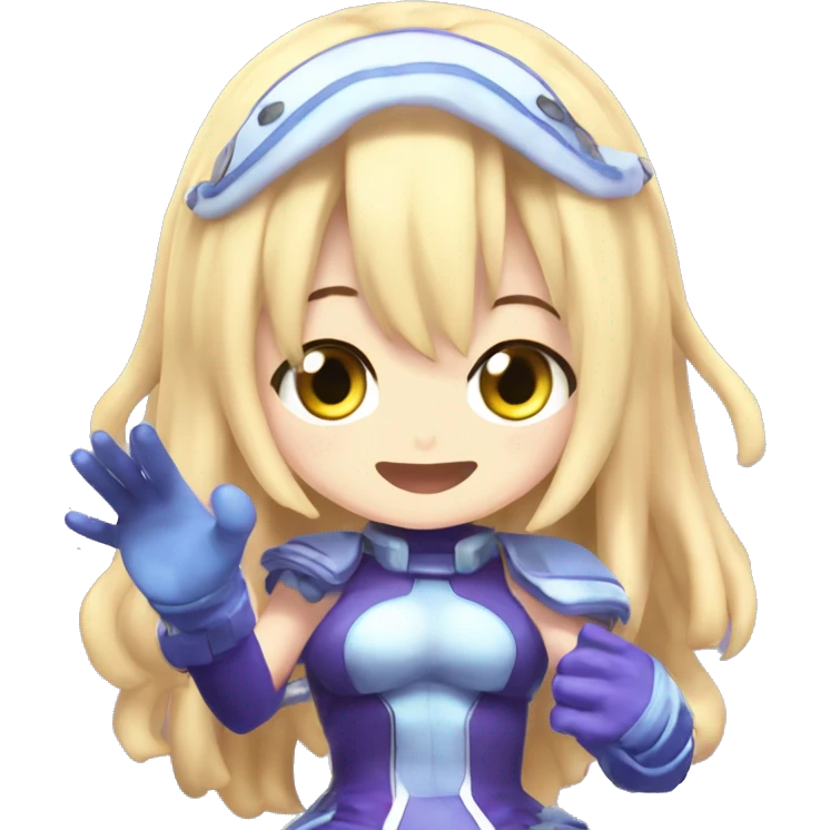 hyperdimension neptunia neptune TAKING off her gloves emoji