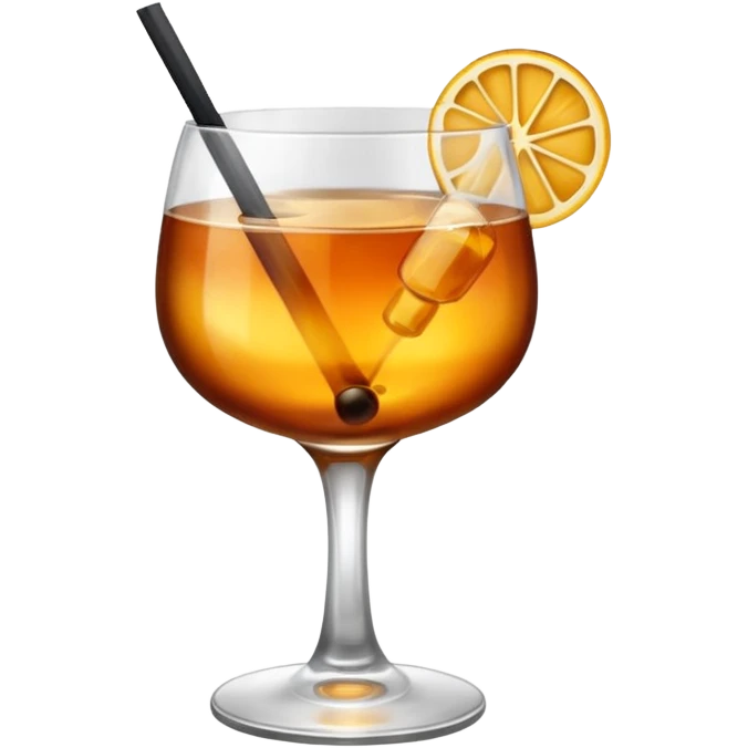 cocktail in a whisky glass emoji