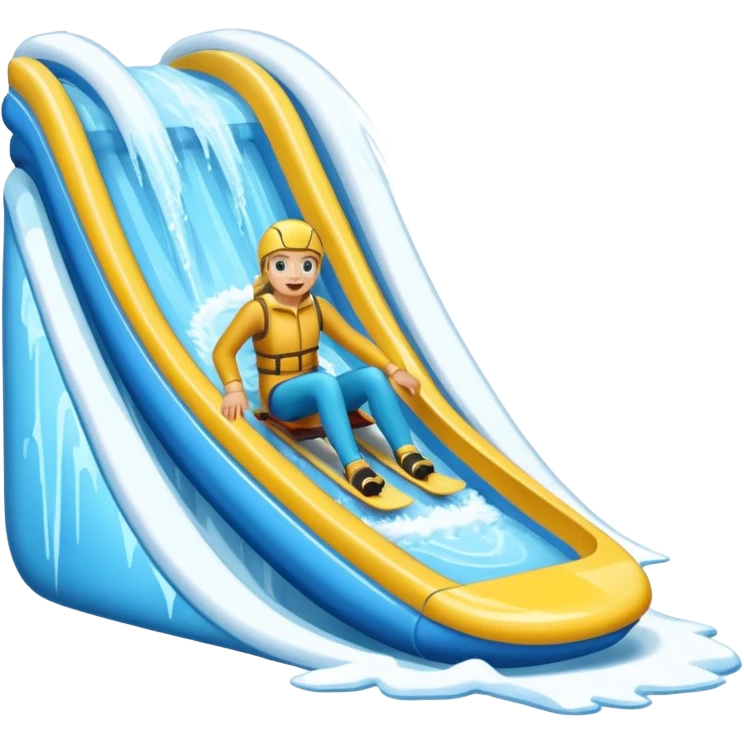 Ski waterslide ￼ emoji