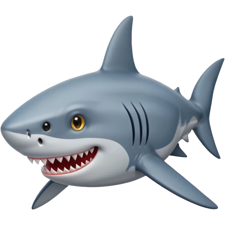Shark with star in eyes emoji