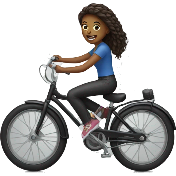 girl on bike emoji