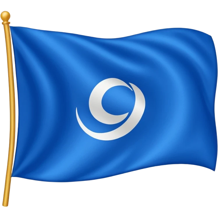 Blue flag emoji