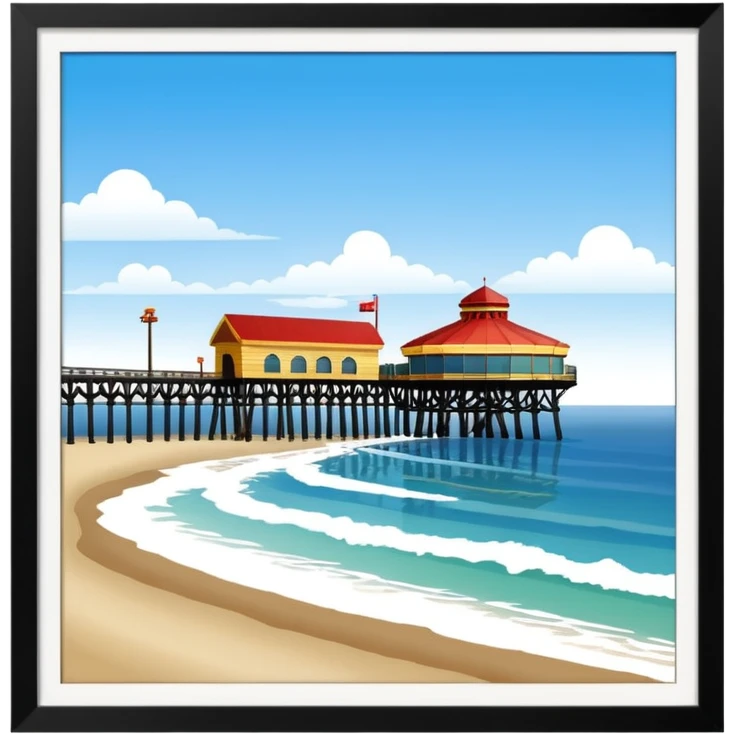santa mónica pier emoji