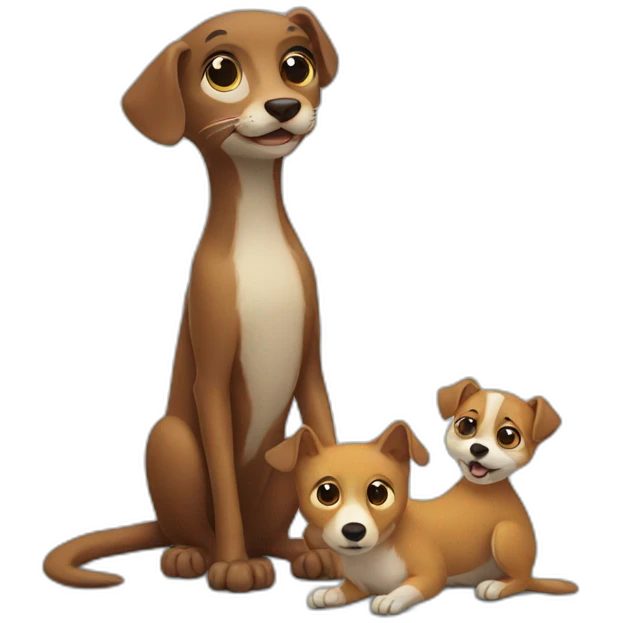 Weasel with a dog emoji