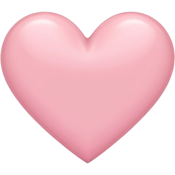 pastel pink heart emoji