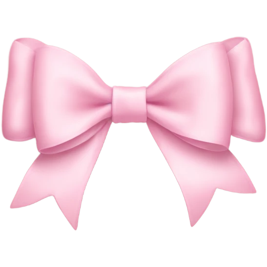 light pink bow on light pink bow emoji