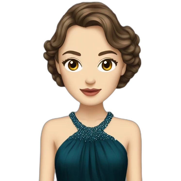 Keira Knightley In an evening dress emoji