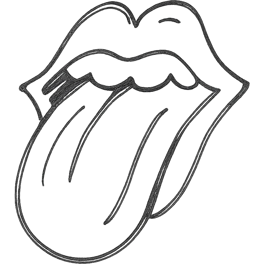 logo of rolling stones emoji