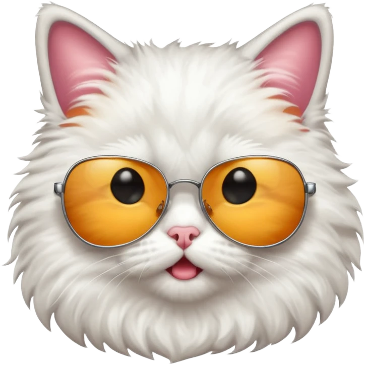 Cat wearing sunglassesCombine the skull with this emoji 😰 emoji