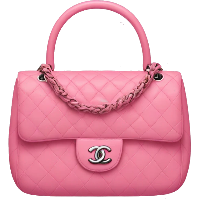 chanel pink bag emoji