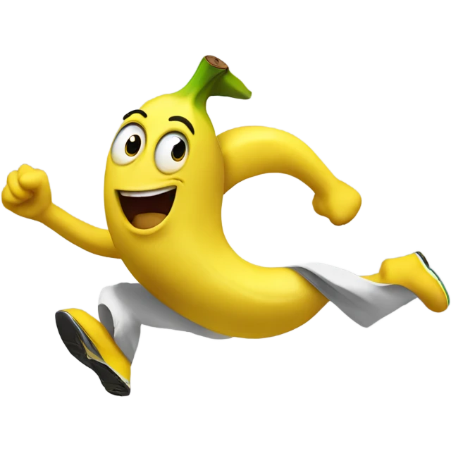 sprinting banana  emoji
