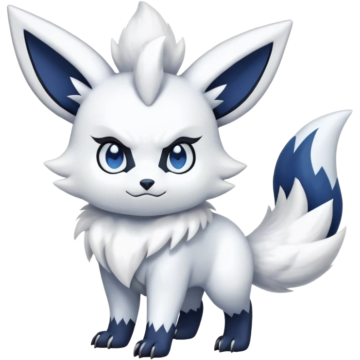 Zangoose-Absol-Meowstic-Fakémon-hybrid-creature (full body)  emoji