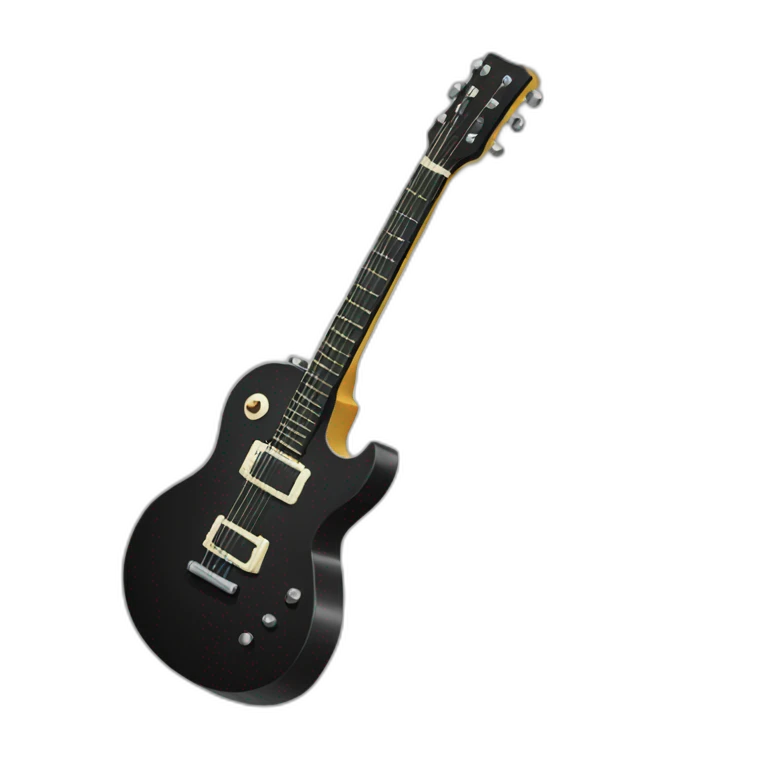 black guitar emoji