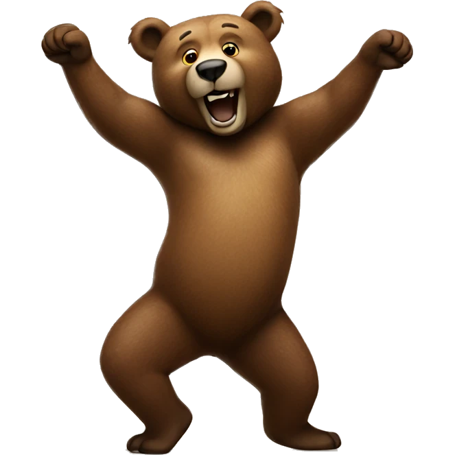Dancing bear emoji