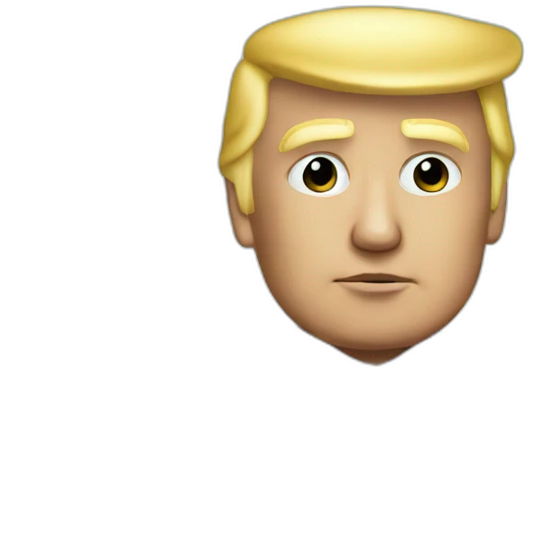 Trump with money emoji