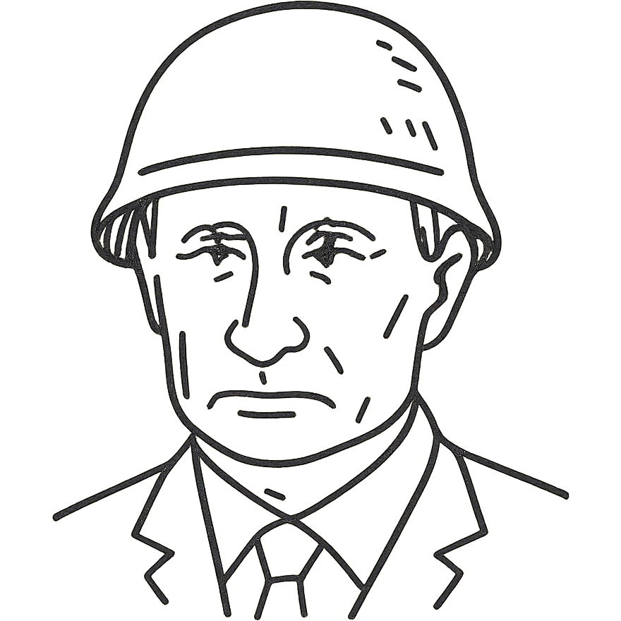 Vladimir Putin wearing a helmet emoji
