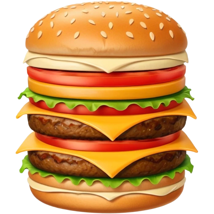 Cheese and tomato and vegetables Burger no beef  emoji