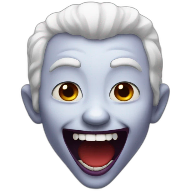 giggling vampire emoji