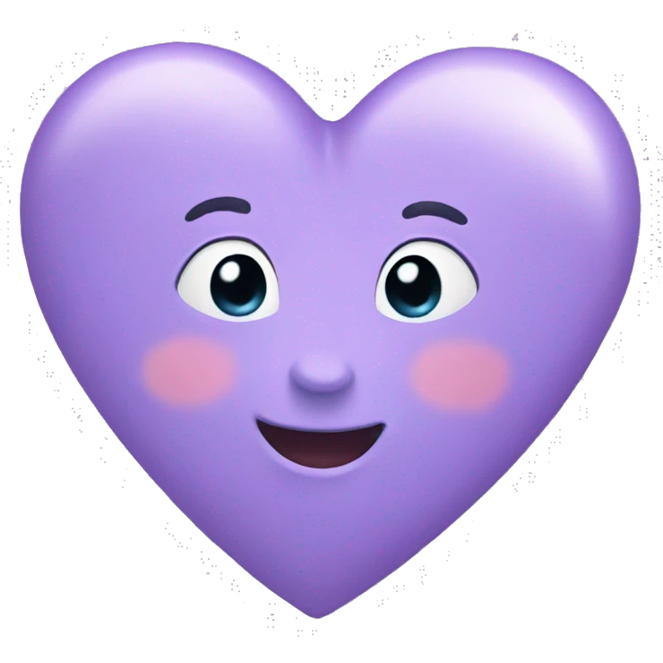 Lilac heart emoji