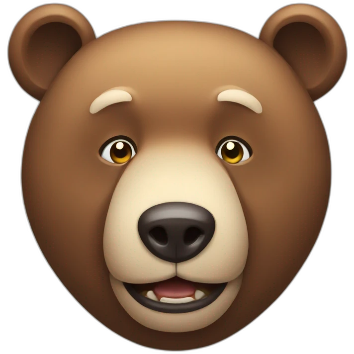 an hungry big fat bear emoji