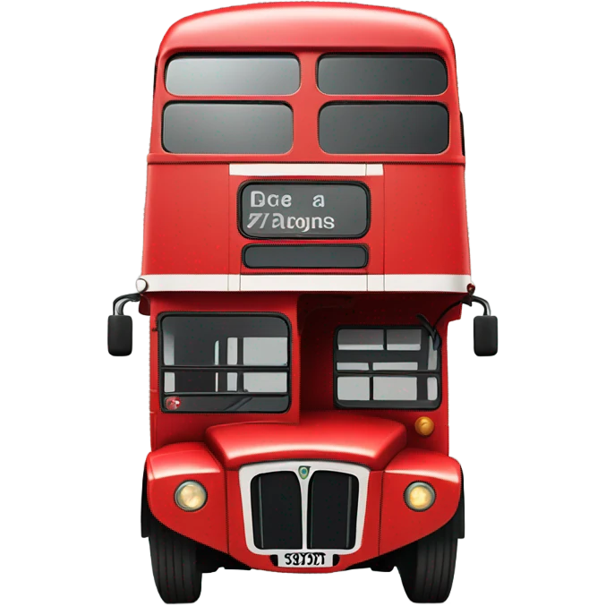 london bus, side view, double decker emoji