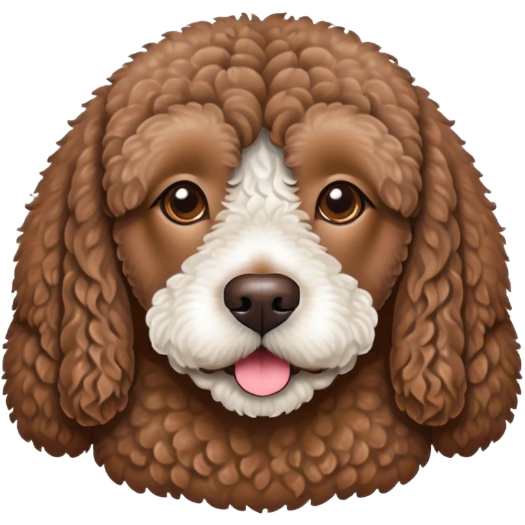 Brown Spanish water dog  emoji