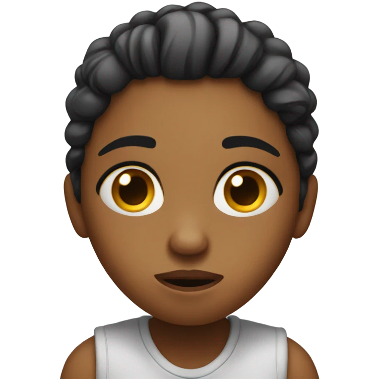 Stressed out girl emoji