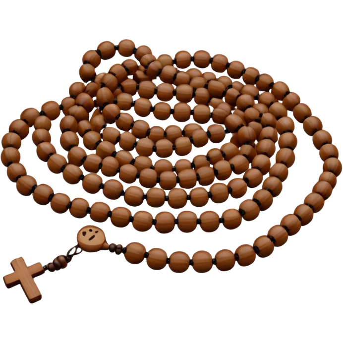  prayer beads of monk without monk emoji