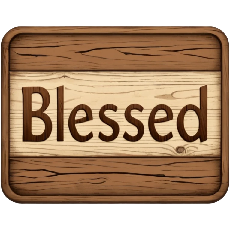 a sign "blessed" emoji