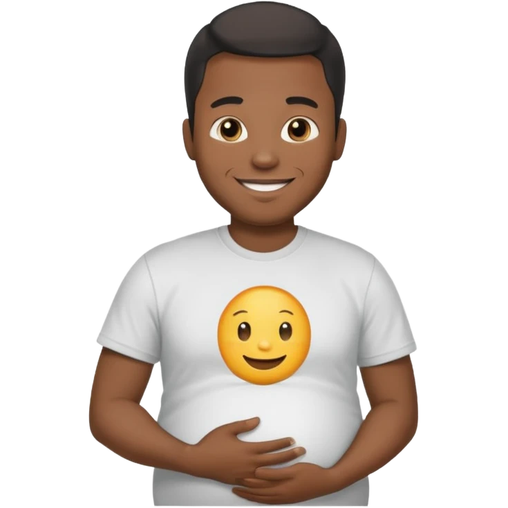 Pregnant black man emoji