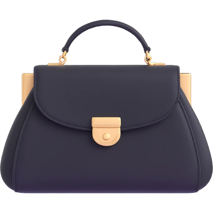 Black cute goth purse emoji