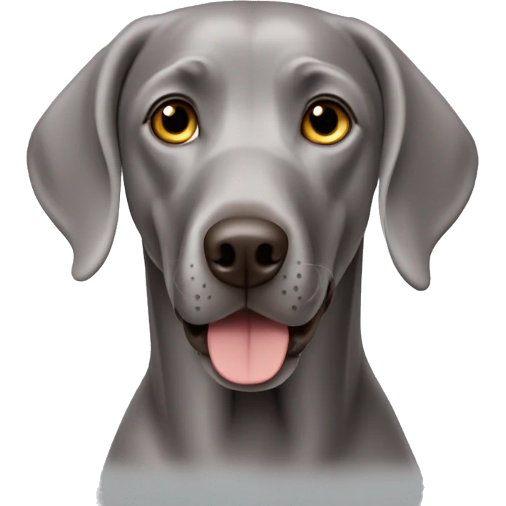 Grey Weimaraner  emoji