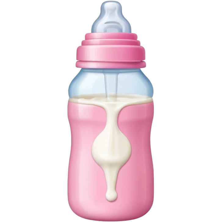Baby bottle in pink emoji
