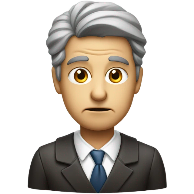 Confused lawyer emoji