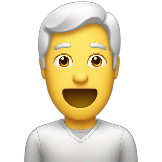 Homme téléphone emoji