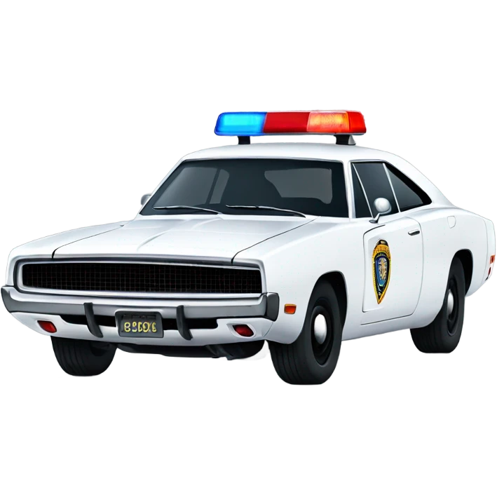 Dodge charger police car emoji