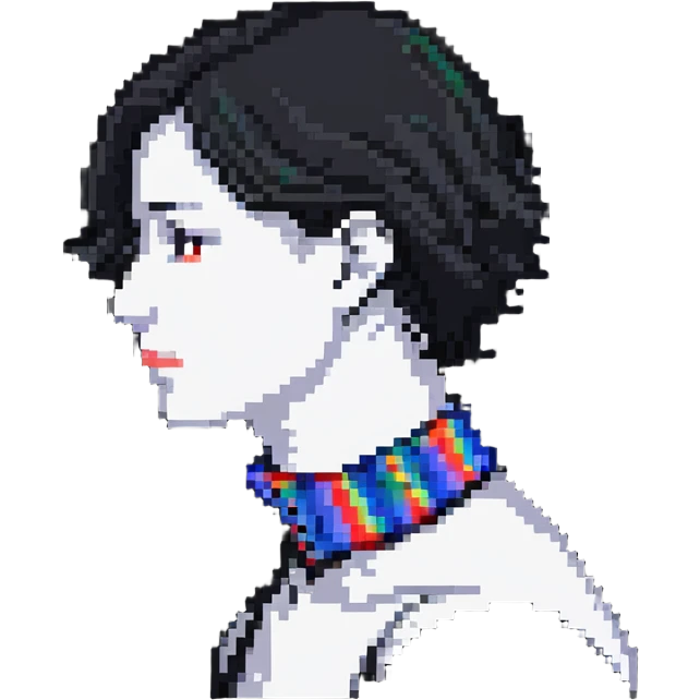 person with a noticeable lump on the neck emoji
