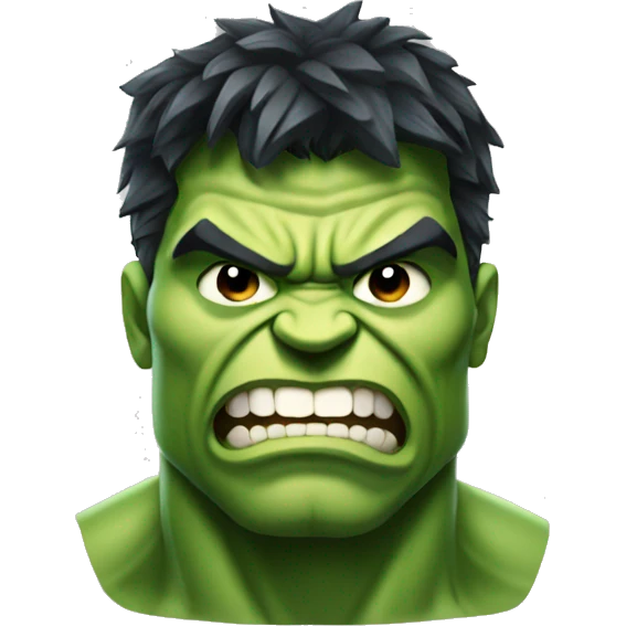 Hulk head  emoji
