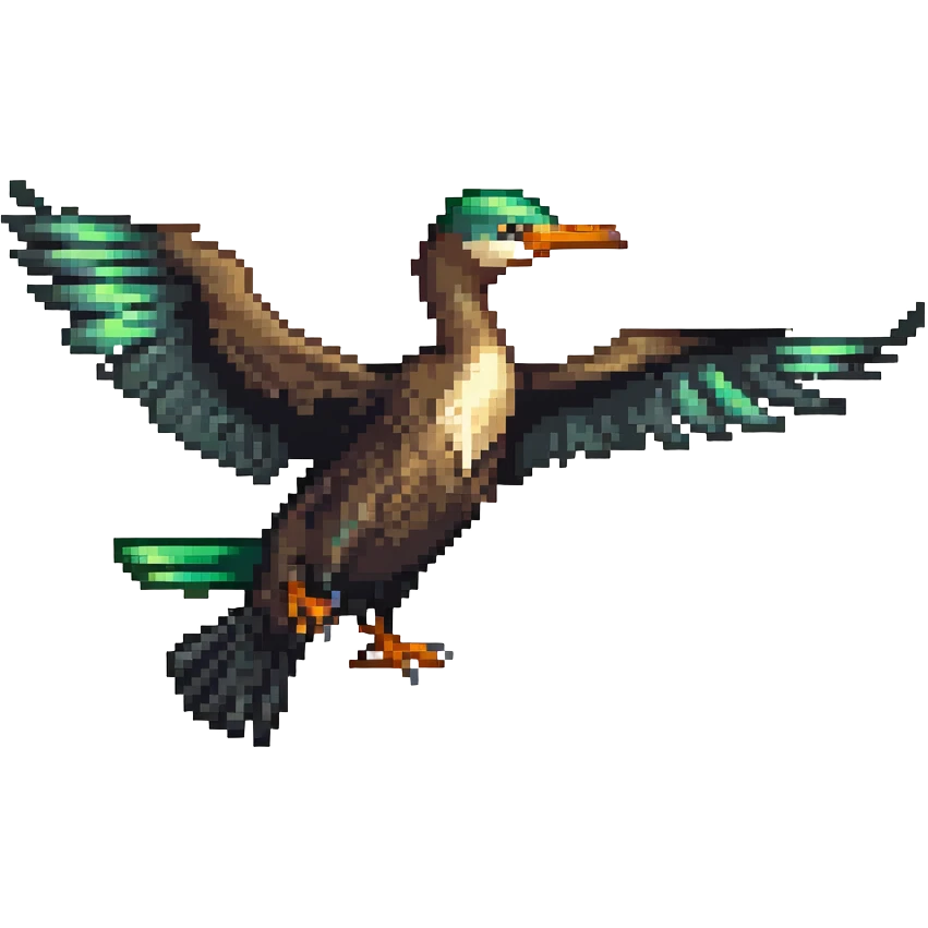 Liver bird, mythical bird symbol of Liverpool, cormorant-like bird with outstretched wings emoji