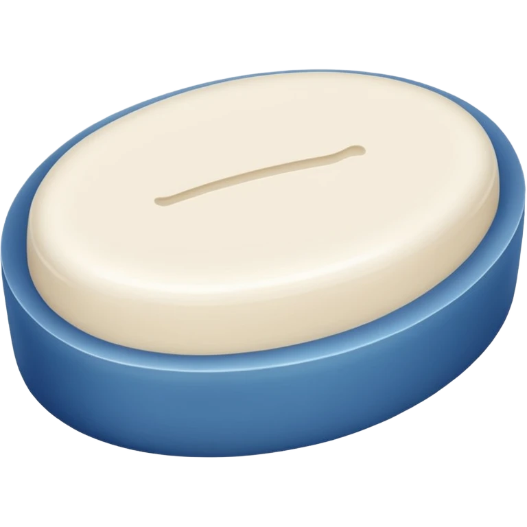 oval white soap emoji