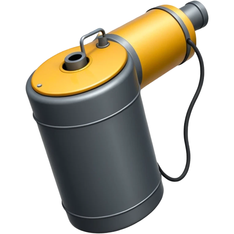 generate a realistic elongated anti-tank mine that can be carried by a drone emoji