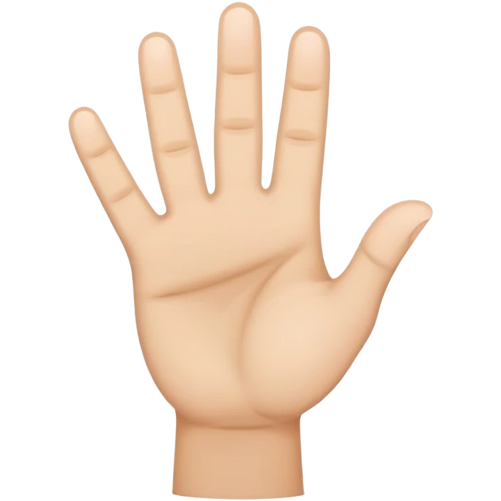 E hand sign emoji