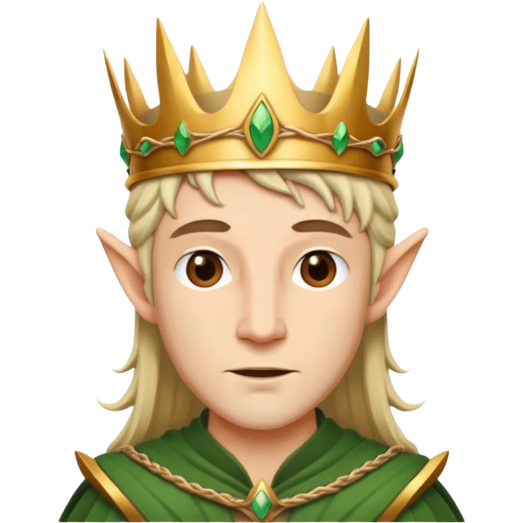 Elven King wooden crowen emoji