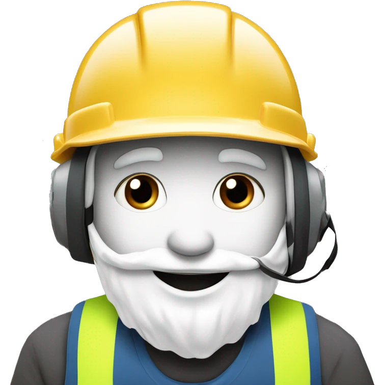 Reine des neige avec un casque de chantier emoji