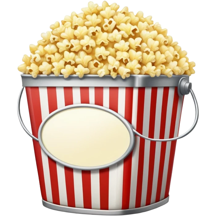 bucket of popcorn and a movie screen emoji